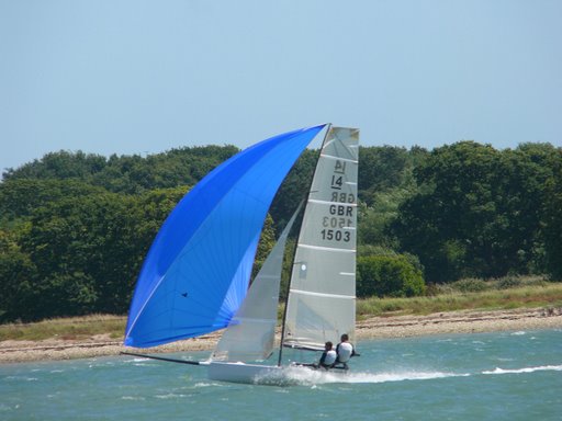 The Partingtons finish as runners-up at the International 14 Gallon Trophy at Itchenor - photo © Dominic Van Essen