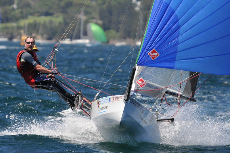 CST Composites International 14 worlds day 3 photo copyright Christophe Favreau / www.christophefavreau.book.fr taken at Sydney Flying Squadron and featuring the International 14 class