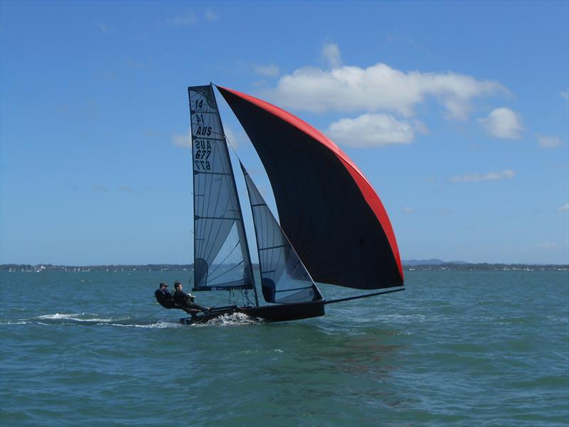 QLD Wang Wang - International 14 2018 Australian Championships - Day 1 photo copyright John Graham taken at Darling Point Sailing Squadron and featuring the International 14 class