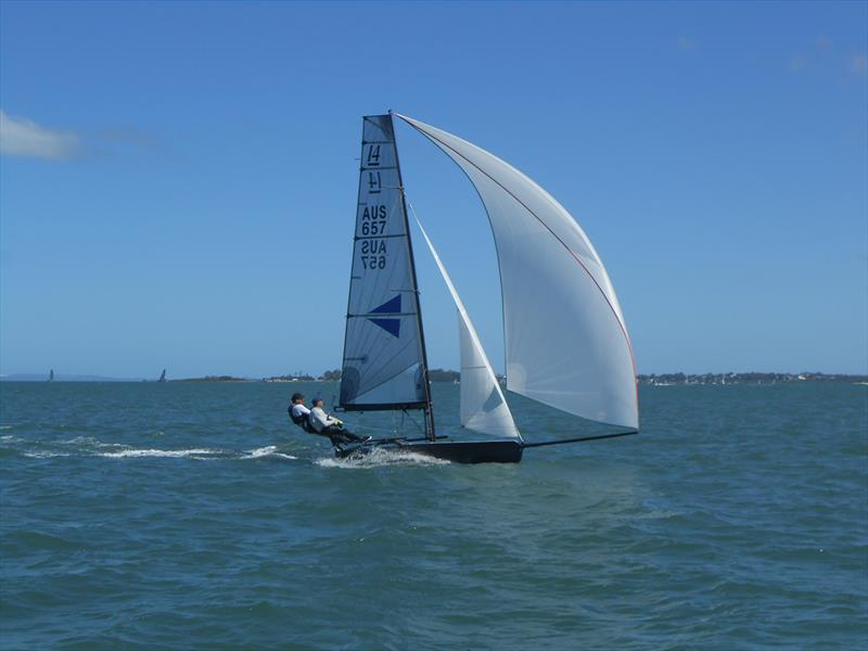 Do you get it yet - International 14 2018 Australian Championships - Day 1 photo copyright John Graham taken at Darling Point Sailing Squadron and featuring the International 14 class