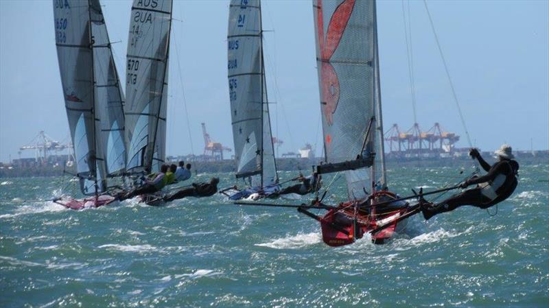 International 14 2018 Australian Championships - Day 4 photo copyright John Graham taken at Darling Point Sailing Squadron and featuring the International 14 class