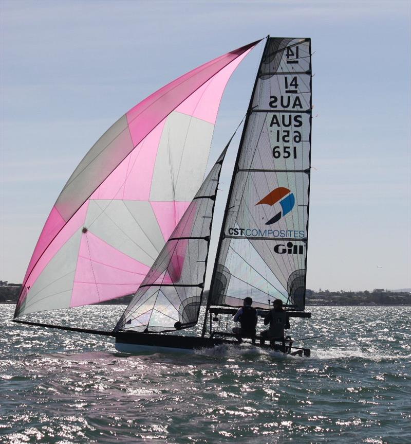 International 14 2018 Australian Championships - Day 4 photo copyright John Graham taken at Darling Point Sailing Squadron and featuring the International 14 class
