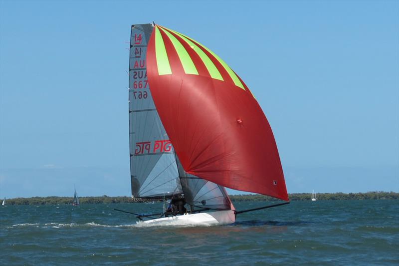 International 14 2018 Australian Championships - Day 3 photo copyright John Graham taken at Darling Point Sailing Squadron and featuring the International 14 class