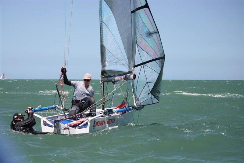 Monkey Wrench - International 14 2018 Australian Championships - Day 3 photo copyright John Graham taken at Darling Point Sailing Squadron and featuring the International 14 class