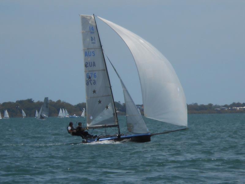 Joker Anthony Anderson - International 14 Australian Championships - Day 5, Race 8 photo copyright John Graham taken at Darling Point Sailing Squadron and featuring the International 14 class