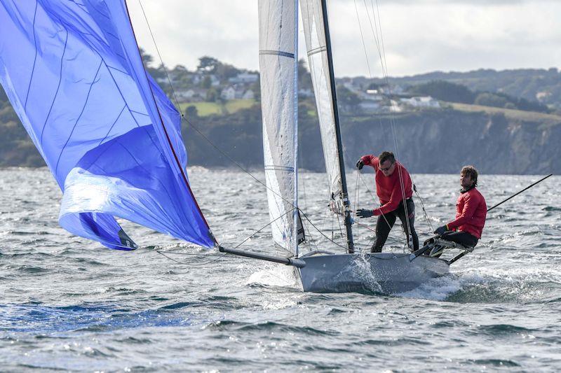 International 14 UK National Championships 2019 - the Prince of Wales Cup race photo copyright Lee Whitehead / www.photolounge.co.uk taken at Royal Cornwall Yacht Club and featuring the International 14 class