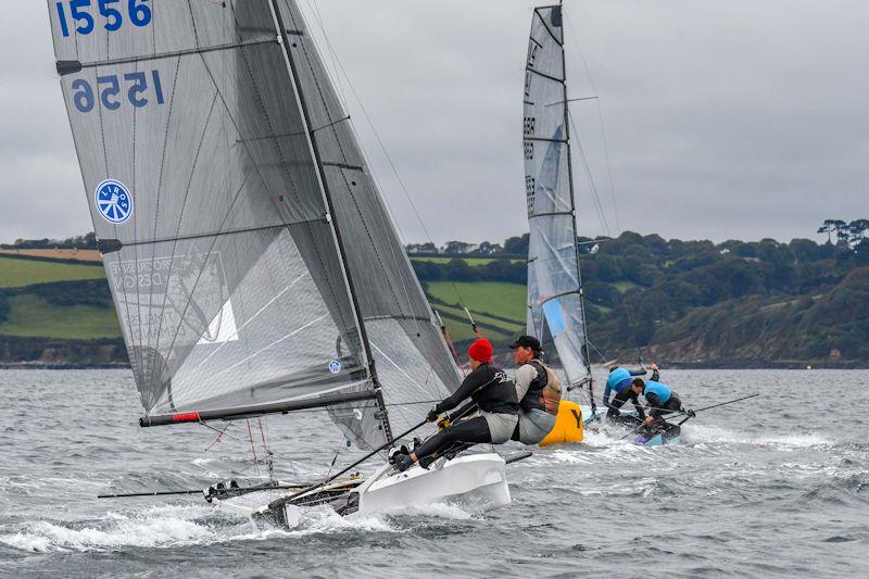 International 14 UK National Championships 2019 - the Prince of Wales Cup race photo copyright Lee Whitehead / www.photolounge.co.uk taken at Royal Cornwall Yacht Club and featuring the International 14 class