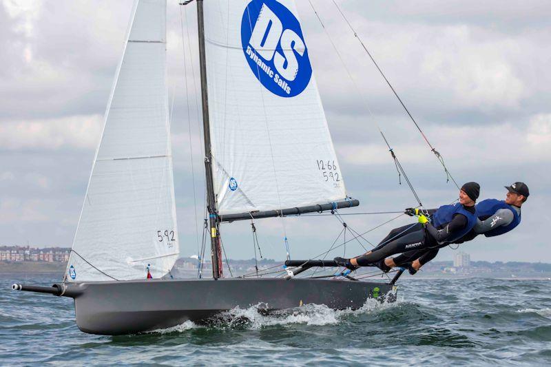 Jock Calvert and Emily Covell in the I14 Prince of Wales Challenge Cup race - photo © Tim Olin / www.olinphoto.co.uk