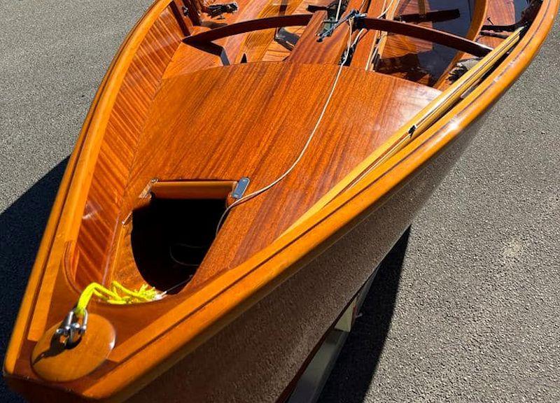 Vintage International 14 'Streaker' on display in Perth photo copyright Lindsay Preece taken at Perth Dinghy Sailing Club and featuring the International 14 class