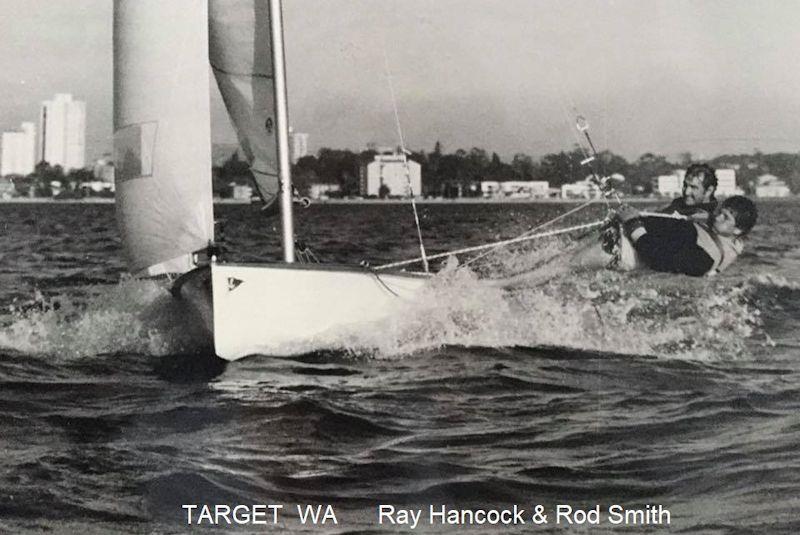 Australian 14 'Target' raced by Ray Hancock and Rod Smith in 1972 photo copyright Aus 14 Assoc taken at Perth Dinghy Sailing Club and featuring the International 14 class