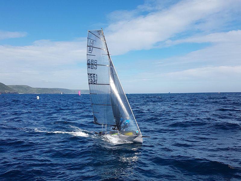 International 14 Prince of Wales Cup Week 2022 photo copyright Fowey Sailing taken at Royal Fowey Yacht Club and featuring the International 14 class