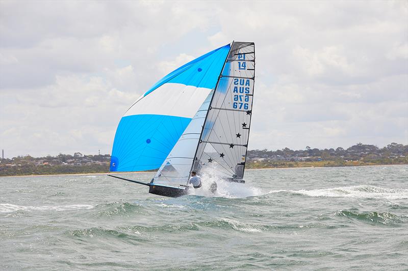 International 14 Australian championships Heat 5 & 6 photo copyright Sonny Witton taken at Black Rock Yacht Club, Australia and featuring the International 14 class