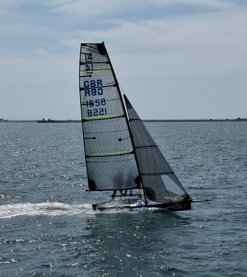 International 14 Prince of Wales Week at the WPNSA Day 1 photo copyright Caroline Gosford taken at Weymouth & Portland Sailing Academy and featuring the International 14 class