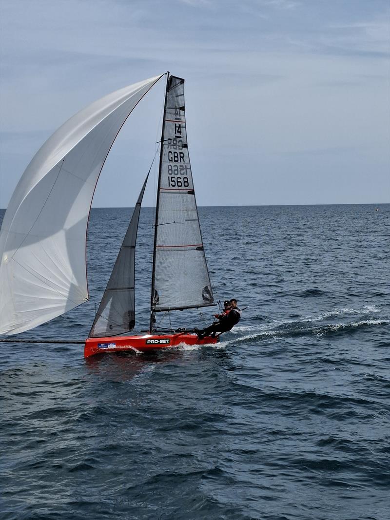 International 14 Prince of Wales Week at the WPNSA Day 1 photo copyright Caroline Gosford taken at Weymouth & Portland Sailing Academy and featuring the International 14 class