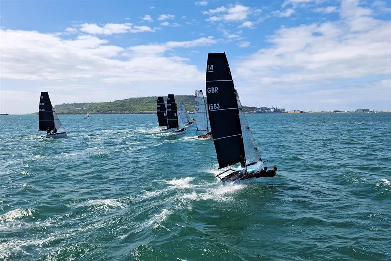International 14 Prince of Wales Week at the WPNSA Day 3 photo copyright Caroline Gosford taken at Weymouth & Portland Sailing Academy and featuring the International 14 class