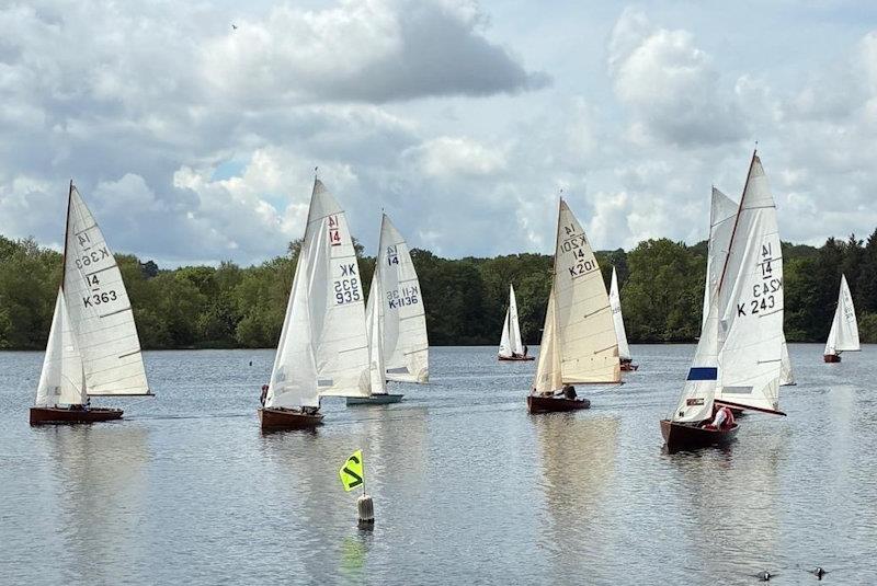 Vintage and Classic International 14 open meeting at Rickmansworth photo copyright Vinny Francis taken at Rickmansworth Sailing Club and featuring the International 14 class