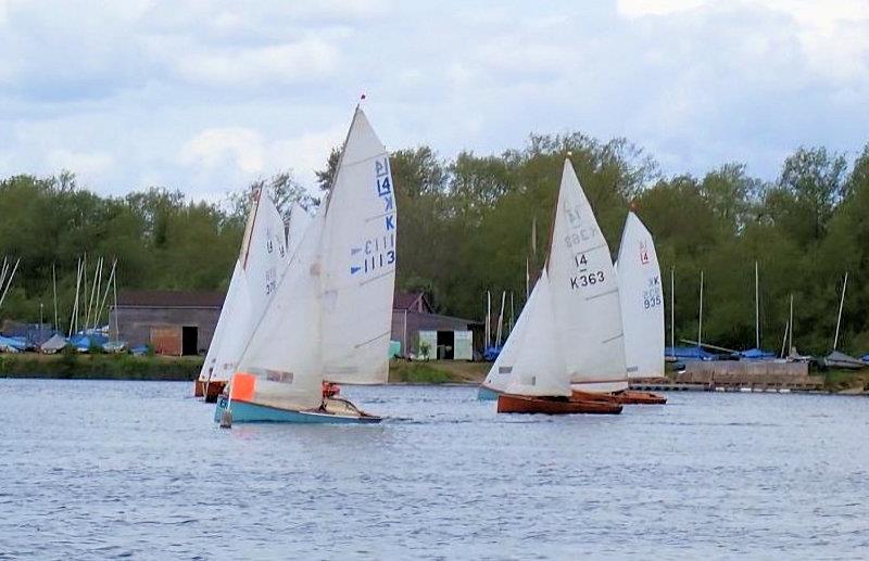 Vintage and Classic International 14 open meeting at Rickmansworth photo copyright Vinny Francis taken at Rickmansworth Sailing Club and featuring the International 14 class