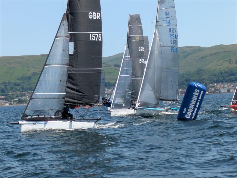 International 14 2026 Prince of Wales Cup Week Day 1 photo copyright Dan Challis taken at Largs Sailing Club and featuring the International 14 class