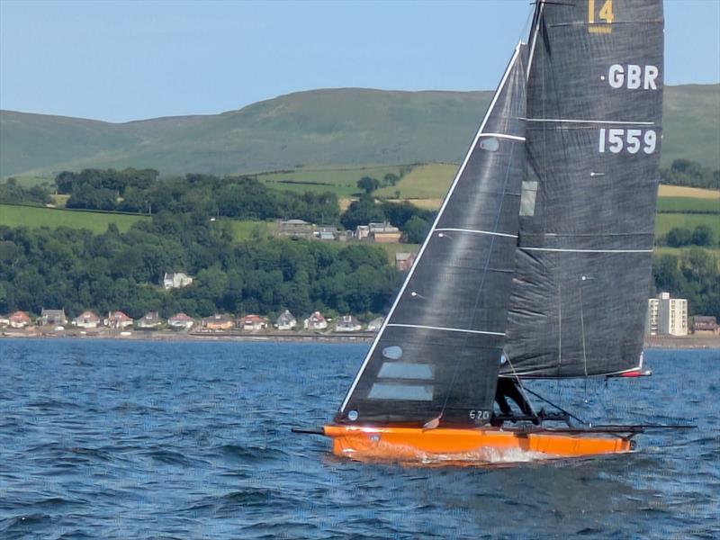 International 14 2026 Prince of Wales Cup Week Day 1 photo copyright Dan Challis taken at Largs Sailing Club and featuring the International 14 class