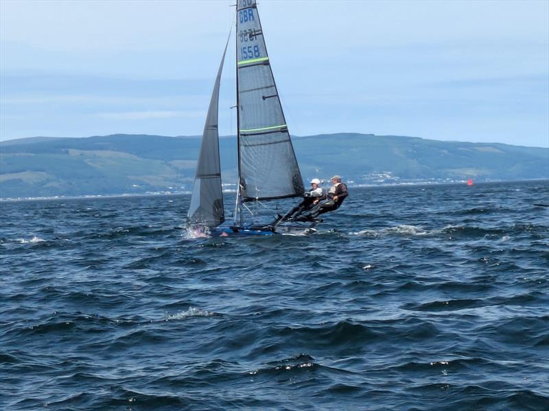 International 14 2026 Prince of Wales Cup Week Day 1 photo copyright Dan Challis taken at Largs Sailing Club and featuring the International 14 class