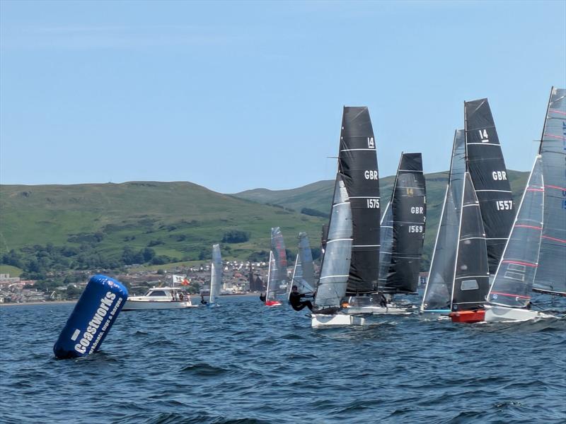 International 14 2026 Prince of Wales Cup Week Day 1 photo copyright Dan Challis taken at Largs Sailing Club and featuring the International 14 class