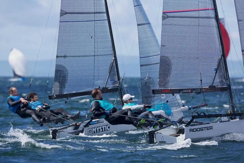 International 14 2026 Prince of Wales Cup Week Day 4 photo copyright Patrick Condy taken at Largs Sailing Club and featuring the International 14 class