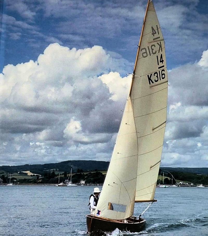 Gillian Westell, in the white hat, crewing her father's 14 on their home waters at Exe SC - photo © Westell