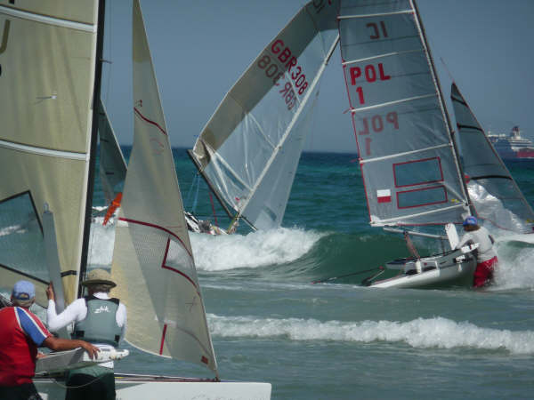 Shoreside and racing action from the International Canoe worlds photo copyright Alan Powell taken at  and featuring the International Canoe class