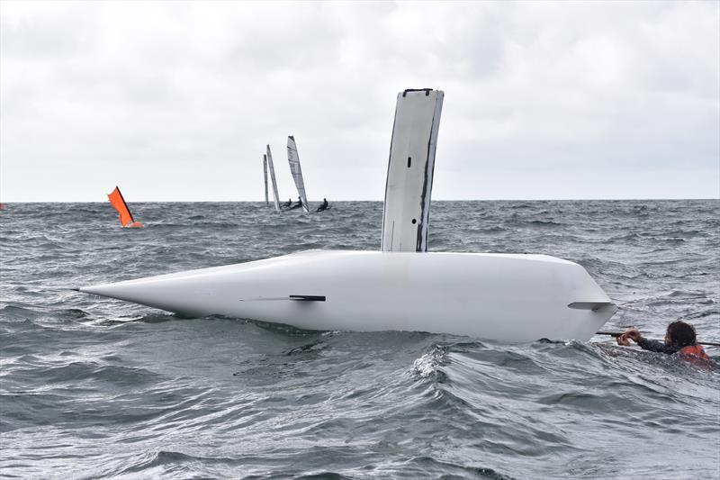 An interesting perspective on Todd Twigg's Maas SST hull. This was the World Championship boat at the last worlds at San Francisco in 2014 - photo © David Henshall