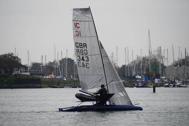 Chichester Yacht Club Snowflake Series day 1 photo copyright Mark Green taken at Chichester Yacht Club and featuring the International Canoe class