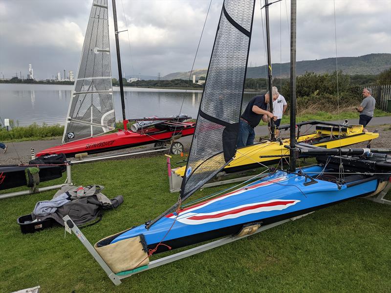 International Canoes at the Tata Steel Sailing Club Regatta photo copyright Chris Hampe taken at Tata Steel Sailing Club and featuring the International Canoe class