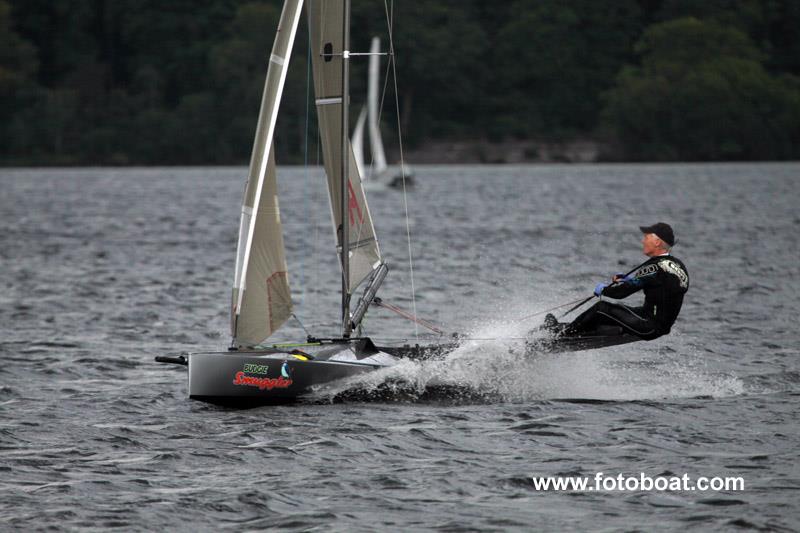 Robin Wood, Assymetric Canoe champion photo copyright Alan Henderson / www.fotoboat.com taken at Loch Lomond Sailing Club and featuring the International Canoe class