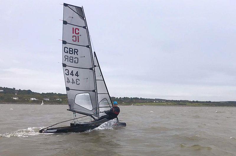 Robin Wood at the helm of Black Betty - West Kirby 'Fun Sailing Week' replaces the International Canoe UK Nationals photo copyright Tony Marston taken at West Kirby Sailing Club and featuring the International Canoe class