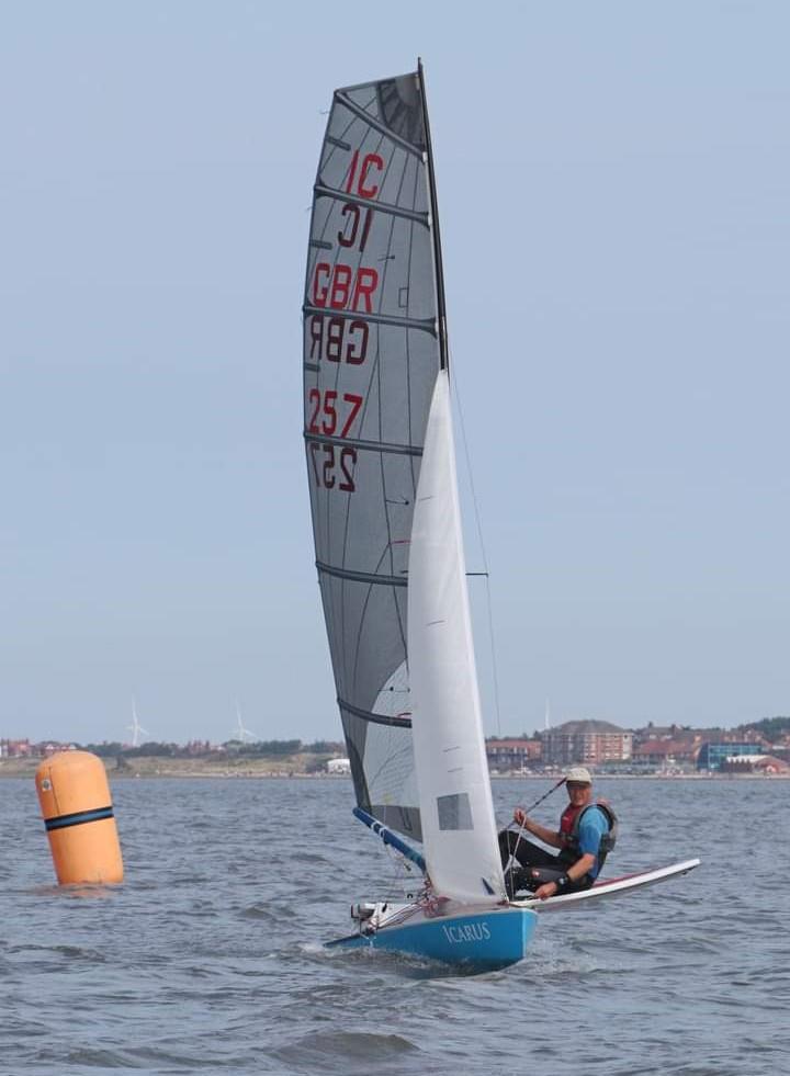 Day 2 of the International Canoe 'not the Worlds' event at West Kirby photo copyright A Jenkins taken at West Kirby Sailing Club and featuring the International Canoe class