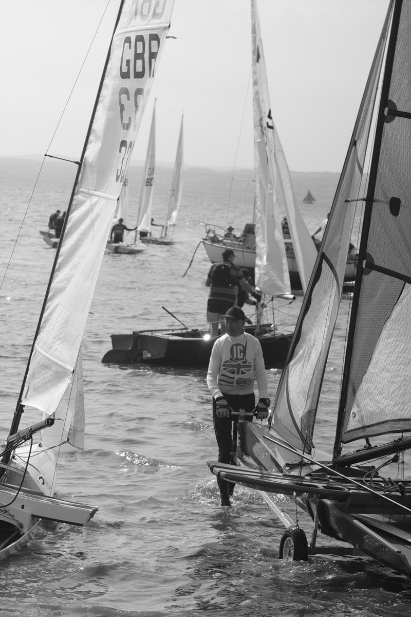 Day 2 of the International Canoe 'not the Worlds' event at West Kirby photo copyright Jonathan Hayes taken at West Kirby Sailing Club and featuring the International Canoe class