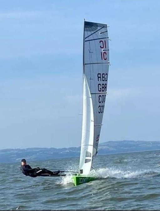 Steve Flemming showing who's boss on Day 3 of the International Canoe 'not the Worlds' event at West Kirby photo copyright Jamie Marston taken at West Kirby Sailing Club and featuring the International Canoe class
