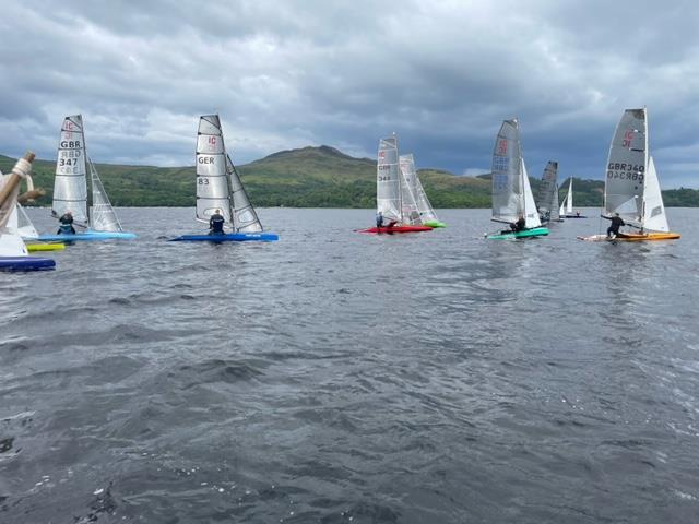 International Canoe Nationals at Loch Lomond Day 2 photo copyright Fergus Duncanson taken at Loch Lomond Sailing Club and featuring the International Canoe class