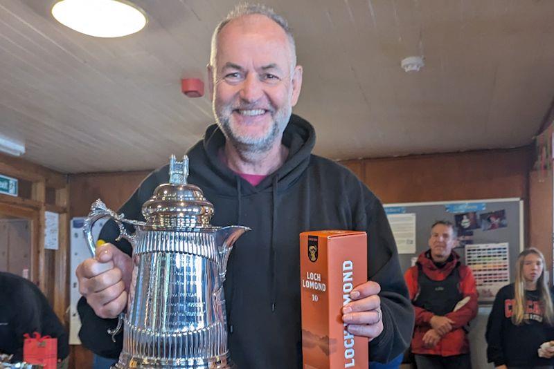 International Canoe Nationals at Loch Lomond prize-giving photo copyright Chris Hampe taken at Loch Lomond Sailing Club and featuring the International Canoe class