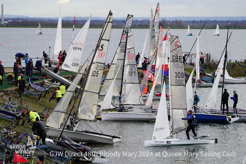 GJW Direct 48th Bloody Mary photo copyright Simon Winkley taken at Queen Mary Sailing Club and featuring the International Canoe class