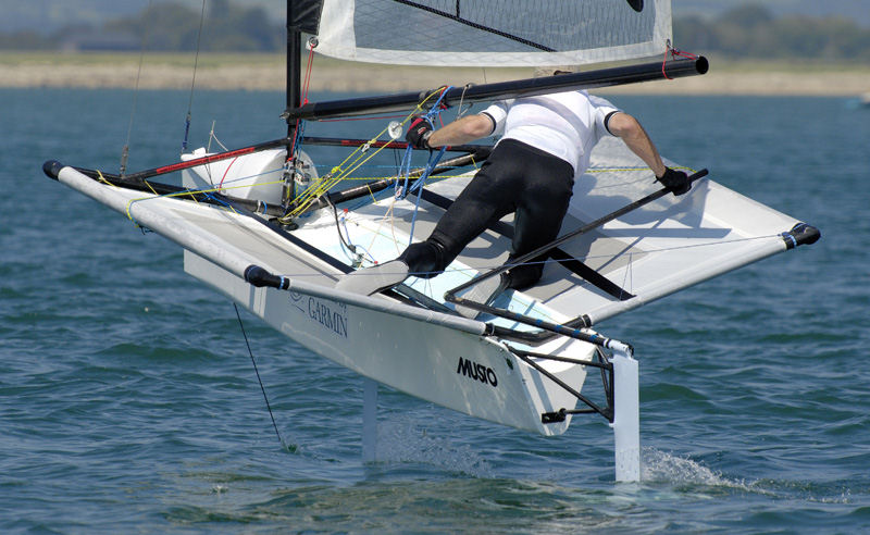 Stunning conditions for the 2006 Glyn Charles Memorial Pursuit Race photo copyright Steve Arkley / www.sailshots.co.uk taken at Hayling Island Sailing Club and featuring the International Moth class