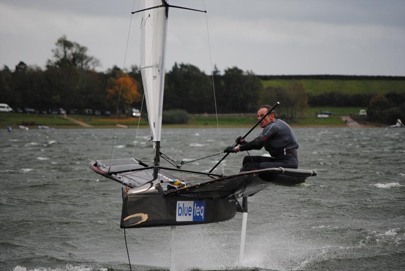 Event winner Ricky Tagg during the Draycote International Moth Grand Prix photo copyright Fabian Katz taken at Draycote Water Sailing Club and featuring the International Moth class