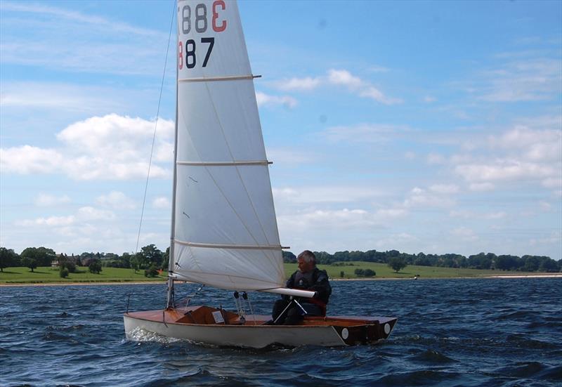 Dating from the mid to late 1960s, this Shelley Mk 1 Moth is a good example of the class from the days when the boats were still 'all rounders'! photo copyright David Henshall Media taken at Roadford Lake Sailing Club and featuring the International Moth class