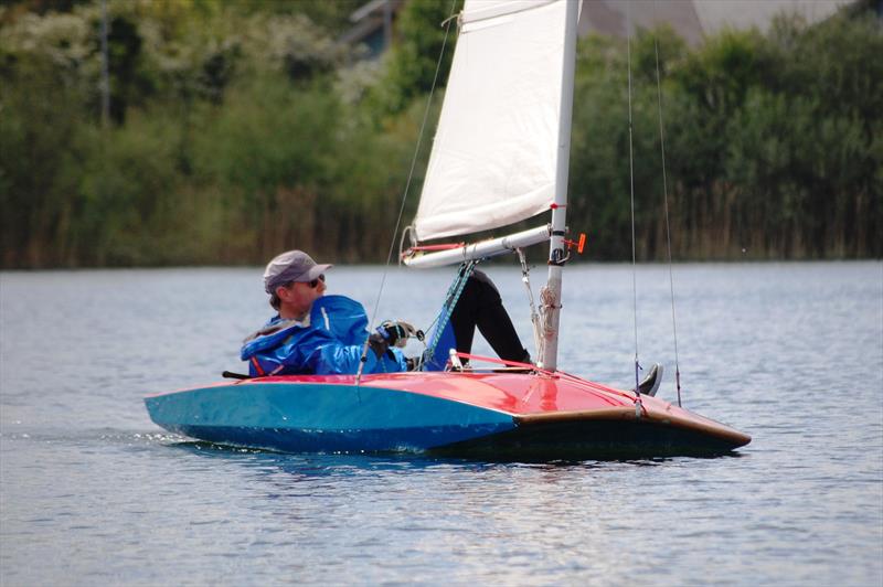 On a windy day, the tunnel scow Moths could give one of the great exciting sails but in lighter airs inland they can be hard work. An important part of the class history, it is good to see these boats being preserved photo copyright David Henshall Media taken at Roadford Lake Sailing Club and featuring the International Moth class