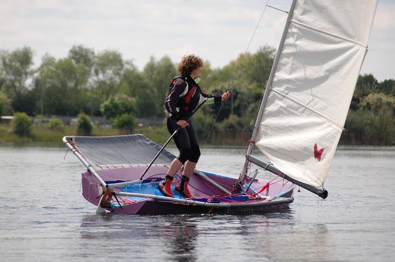 Mervyn Cook's design magic and John Claridge construction came together to make some wonderful world beating Moths. One of the most popular was the Magnum 5, a great all rounder and acknowledged winner of many a big handicap event photo copyright David Henshall Media taken at Roadford Lake Sailing Club and featuring the International Moth class