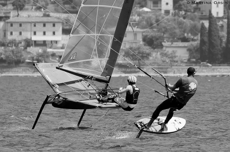 The Foiling Week (TFW) shows off sailing's third mode photo copyright Martina Orsini taken at Fraglia Vela Malcesine and featuring the International Moth class