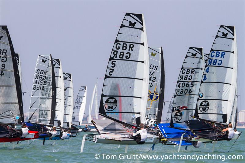 Robert Greenhalgh on the final day of International Moth World Championships - photo © Tom Gruitt / YachtsandYachting.com