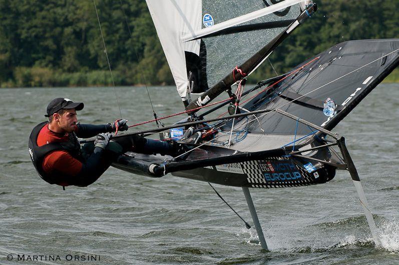 Lower mast stump on a Mach2 during the EFG MothEuroCup Act 5 at Lake Wittensee photo copyright Martina Orsini taken at  and featuring the International Moth class