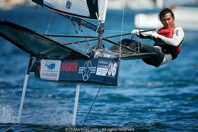 Former World Champion, Bora Gulari, demonstrates his winning style photo copyright Th.Martinez / Sea&Co. / www.thmartinez.com taken at  and featuring the International Moth class