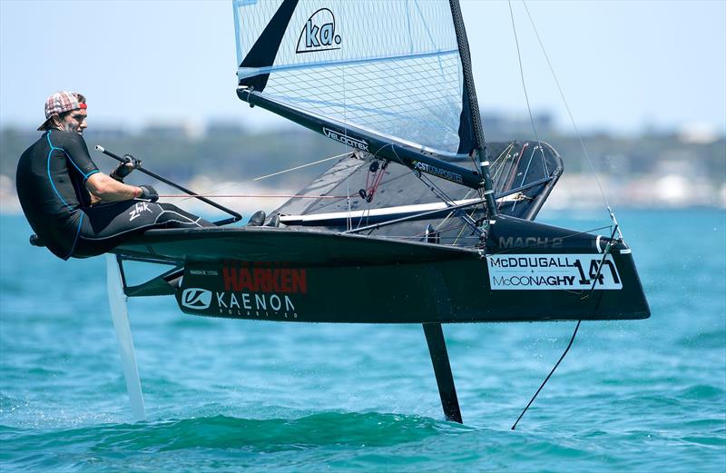 Blair Tuke at the 2015 McDougall   McConaghy International Moth Worlds photo copyright Th. Martinez / Sea&Co / 2015 Moth Worlds taken at Sorrento Sailing Couta Boat Club and featuring the International Moth class