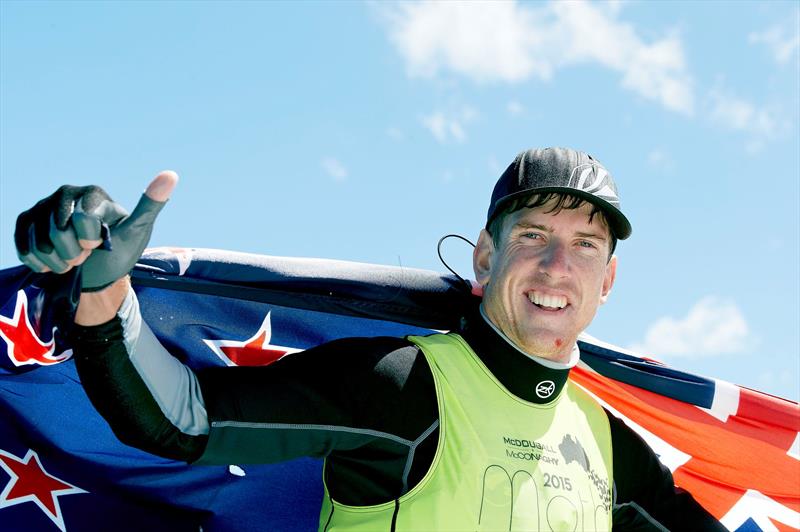 Peter Burling (NZL) wins the 2015 McDougall   McConaghy International Moth Worlds photo copyright Th. Martinez / Sea&Co / 2015 Moth Worlds taken at Sorrento Sailing Couta Boat Club and featuring the International Moth class